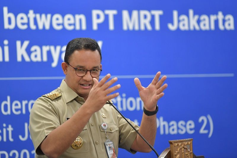 <p>Gubernur DKI Jakarta Anies Baswedan  / Antara Foto</p>
