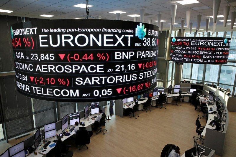 <p>Pada perdagangan Kamis, 12 Maret 2020, bursa saham di tiga negara Uni Eropa, Prancis, Jerman, dan Spanyol ambruk parah paling buruk sepanjang sejarah. / Xinhua</p>
