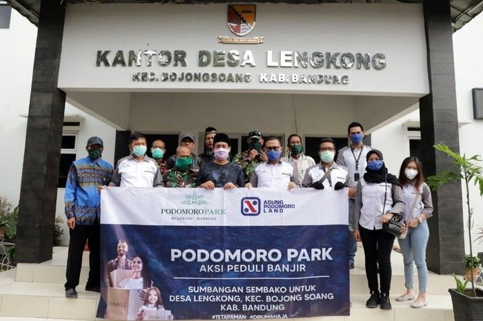 Podomoro Park menyalurkan donasi 2.000 masker medis kepada RSUD Soreang dan masyarakat Kabupaten Bandung