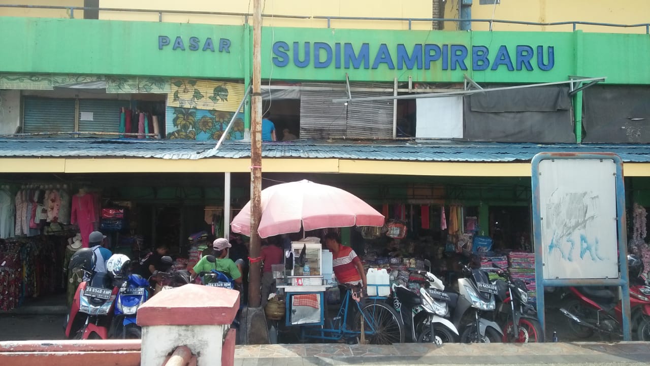Kondisi Pasar Sudimampir Baru Banjarmasin di Tengah Wabah Corona