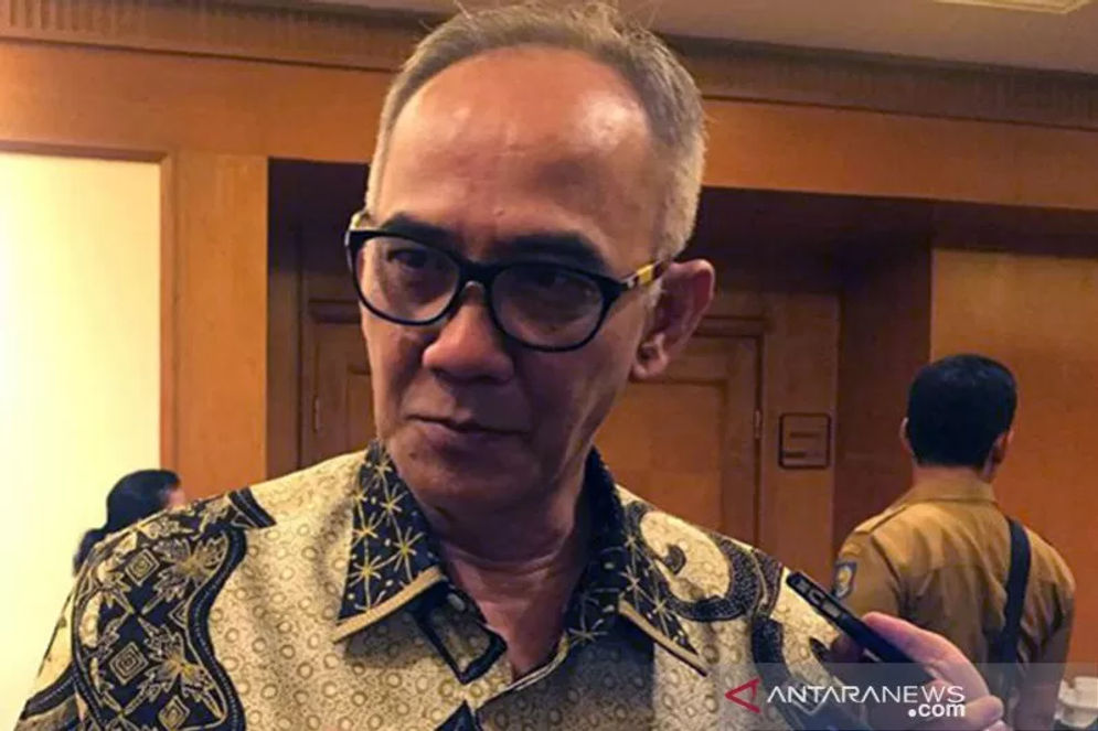 Sekretaris Jenderal Kementerian Perdagangan Oke Nurwan pada acara Sarasehan 5 tahun UU Perdagangan di Jakarta. (ANTARA/Mentari Dwi Gayati/pri).
