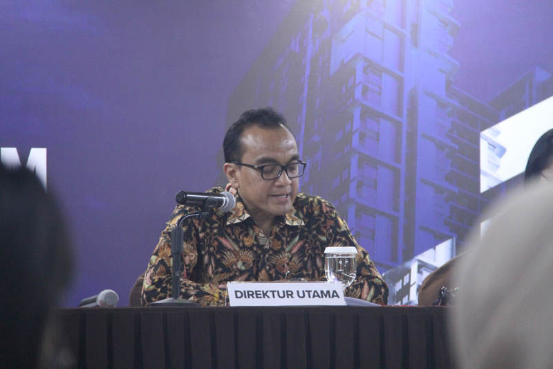 <p>Direktur Utama PT Urban Jakarta Propertindo Tbk Bambang Sumargono pada RUPSLB September 2019. / Dok. Urban Jakarta</p>
