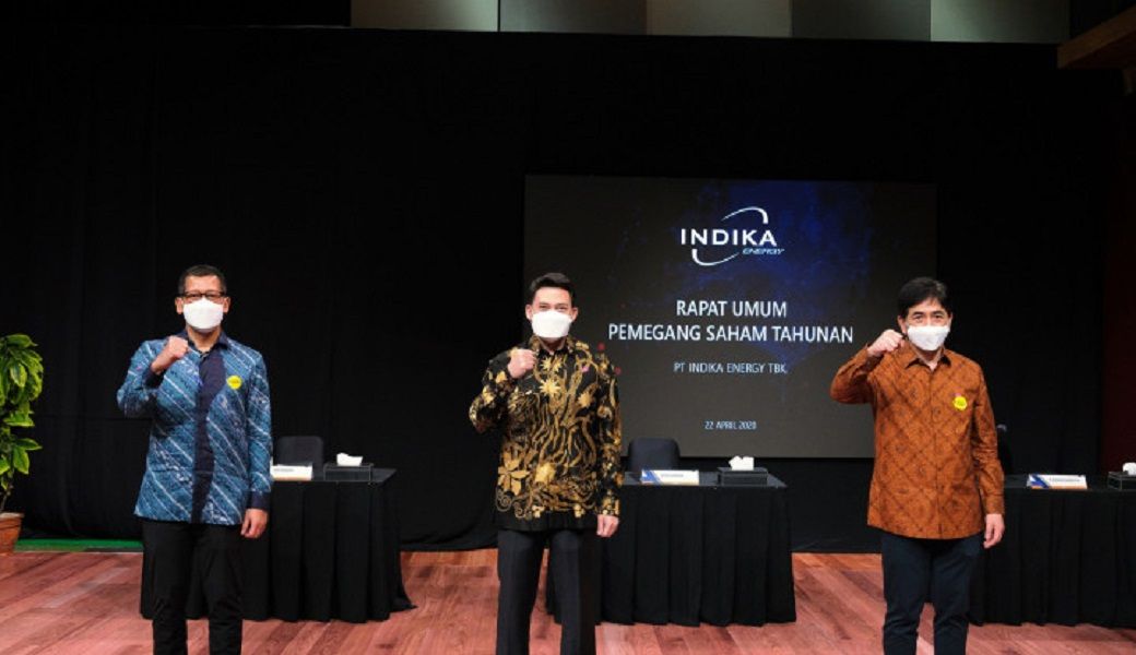 <p>Manajemen PT Indika Energy Tbk. saat menggelar RUPST. / Dok. Indika Energy</p>
