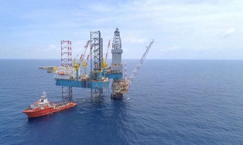 <p>Lapangan lepas pantai PT Pertamina Hulu Mahakam. / Facebook @pertaminahulumahakam</p>