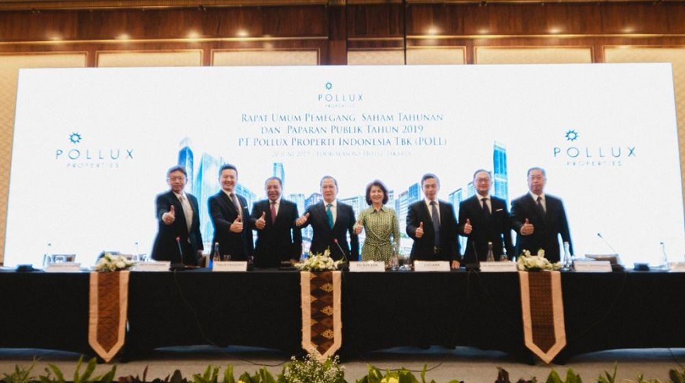 <p>Manajemen PT Pollux Properti Indonesia Tbk. usai rapat umum pemegang saham. / Pollux.co.id</p>
