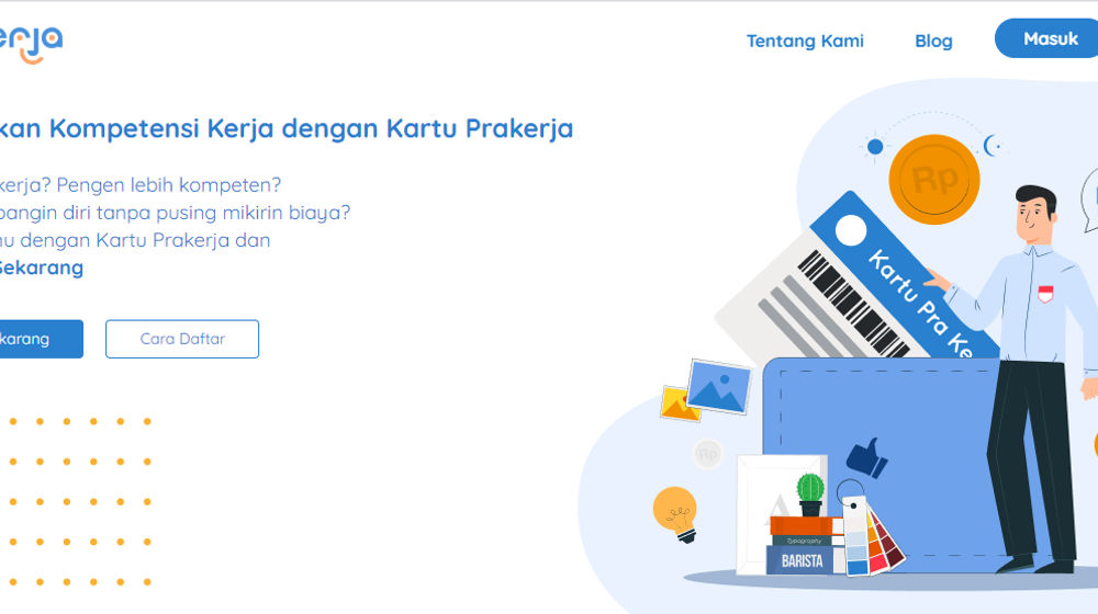 <p>Banner Program Kartu Prakerja (Sumber: https://www.prakerja.go.id/)</p>
