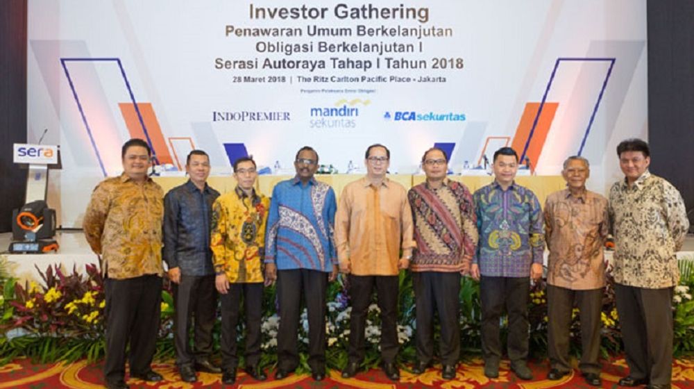 <p>Manajemen PT Serasi Autoraya saat emisi obligasi. / Sera.astra.co.id</p>
