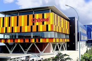 <p>Marketing Office &amp; Distribution Center PT Chitose Internasional Tbk yang terletak di Jalan HMS Mintareja Baros, Cimahi, Jawa Barat. / Dok. PT Chitose Internasional Tbk </p>
