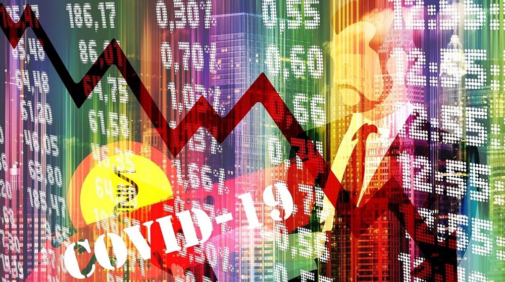 <p>Ilustrasi pasar modal dan keuangan yang terpengaruh COVID-19. / Pixabay</p>
