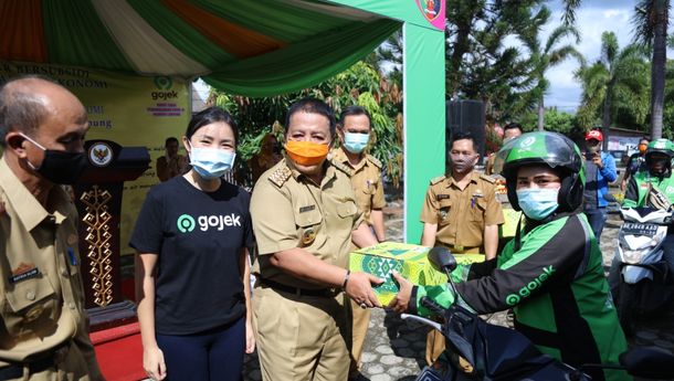 Gelar Operasi Pasar Bersubsidi, Pemprov Lampung Gandeng Gojek untuk Distribusi