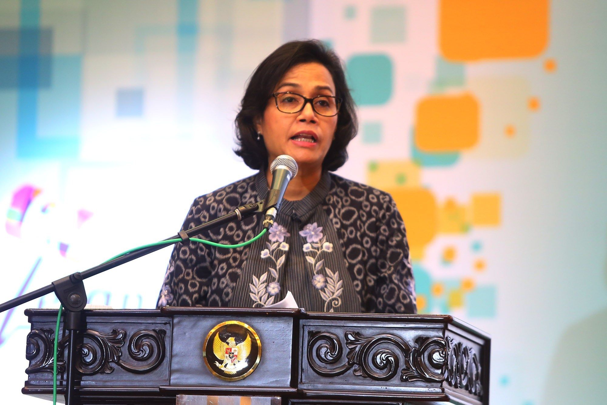 Menteri keuangan Sri Mulyani