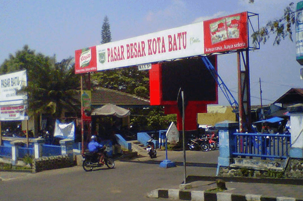 Pasar Kota Batu yang kena dampak PSBB Malang Raya