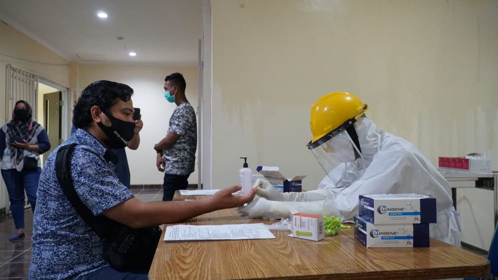 Rapid test yang diikuti puluhan wartawan 