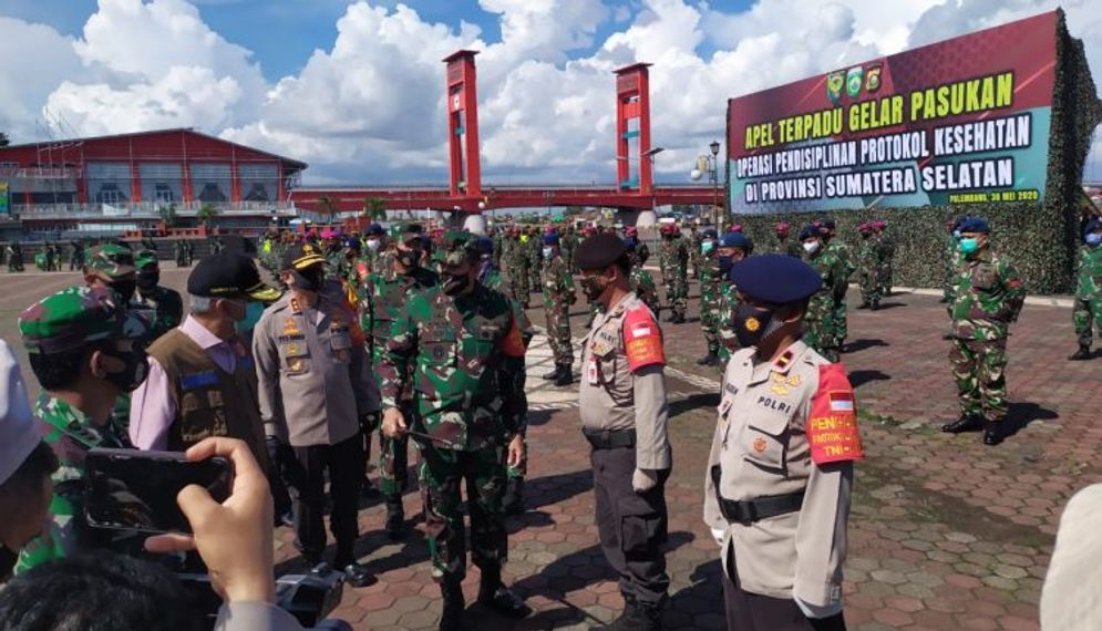 Simulasi menjelang normal baru di Kota Palembang