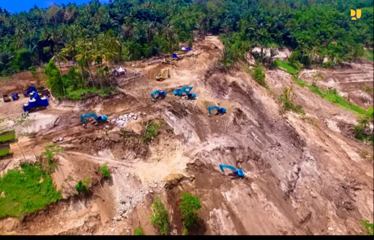 <p>Pembangunan Bendungan Meninting di Lombok. / Dok. Kementerian PUPR</p>
