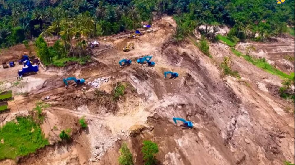 <p>Pembangunan Bendungan Meninting di Lombok. / Dok. Kementerian PUPR</p>
