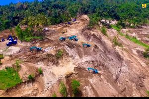 <p>Pembangunan Bendungan Meninting di Lombok. / Dok. Kementerian PUPR</p>
