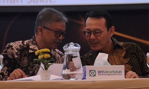 <p>Direktur Utama BPJS Kesehatan Fachmi Idris. / Facebook @BPJSKesehatanRI</p>
