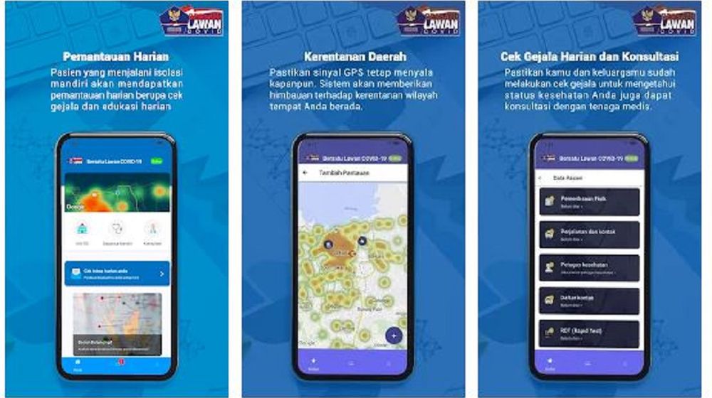 <p>Aplikasi Bersatu Lawan Covid bisa dunduh di Play Store dan App Store. / Play Store</p>
