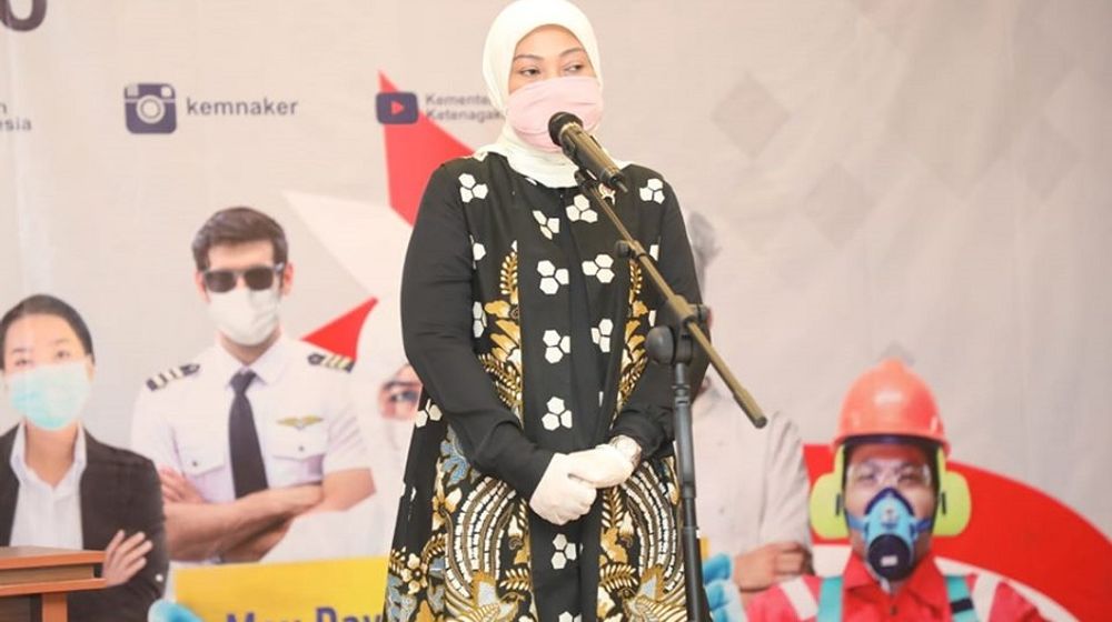 <p>Menteri Ketenagakerjaan Ida Fauziyah. /  Facebook @KemnakerRI</p>
