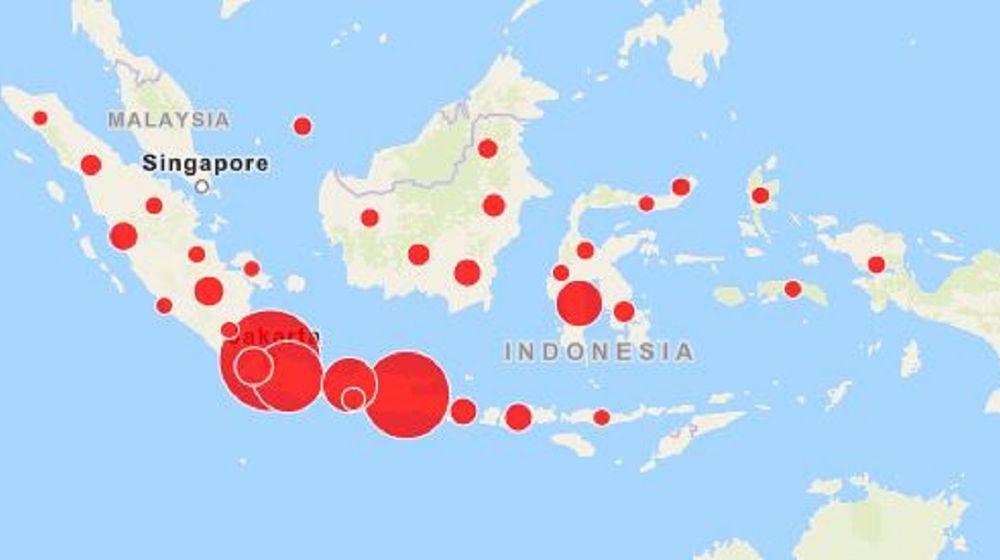 <p>Peta persebaran COVID-19 di Indonesia. / Covid19.go.id</p>
