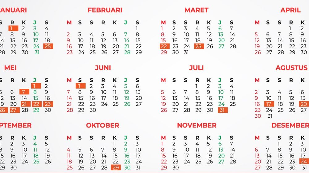 <p>Kalender 2020. / Hariliburnasional.com</p>
