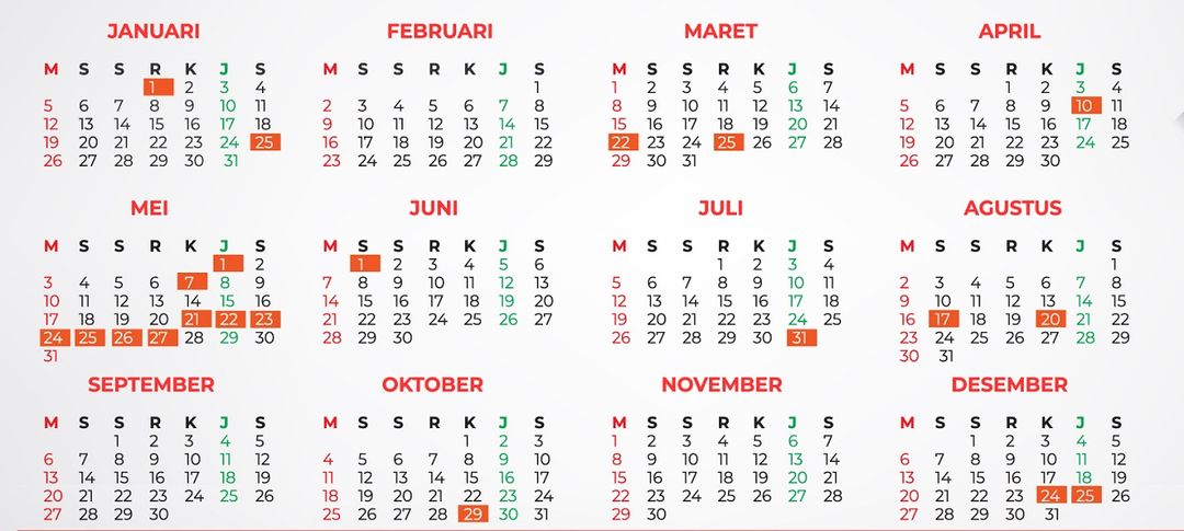 <p>Kalender 2020. / Hariliburnasional.com</p>
