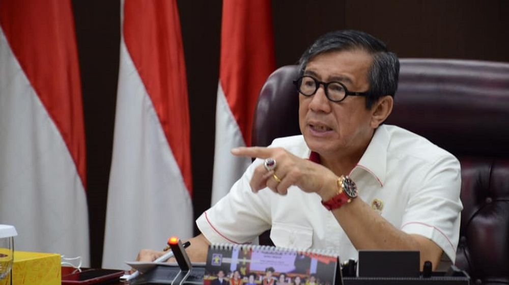 <p>Menteri Hukum dan HAM, Yasonna H. Laoly. / Facebook @KemenkumhamRIofficial</p>
