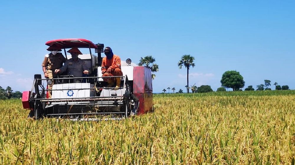 <p>Kementerian Pertanian tengah mempersiapkan kerja sama pembukaan lahan pertanian atau cetak sawah seluas 600.000 hektare. / Facebook @kementanRI</p>
