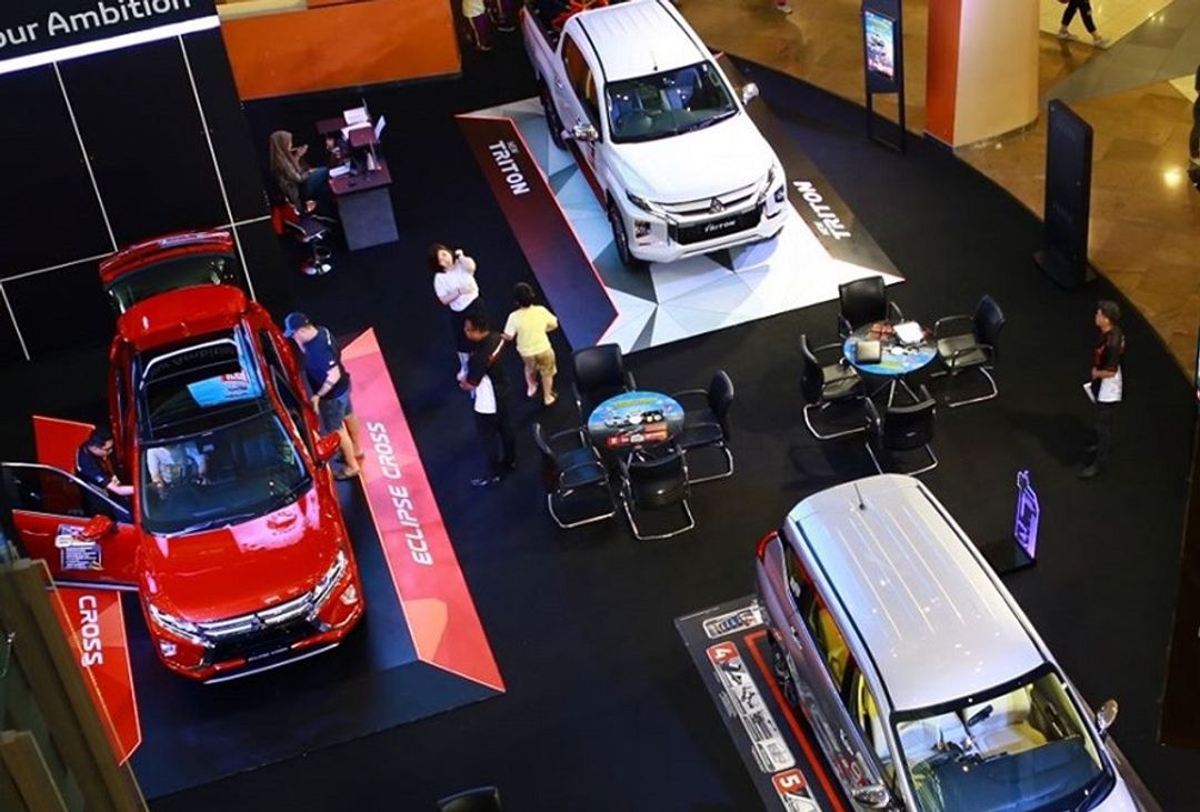 <p>Pameran mobil Mitsubishi. / Facebook @MitsubishiMotorsIndonesia</p>
