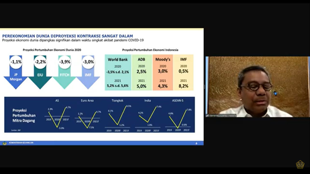 <p>Wakil Menteri Keuangan Suahasil Nazara saat Konferensi Pers APBN KiTa April 2020/ Tangkapan Layar TrenAsia.com</p>