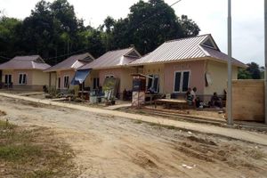 <p>Rumah khusus untuk warga yang terdampak bencana di bantaran Sungai Ogan Komering Ulu Selatan, Sumatera Selatan. / Dok. Kementerian PUPR</p>
