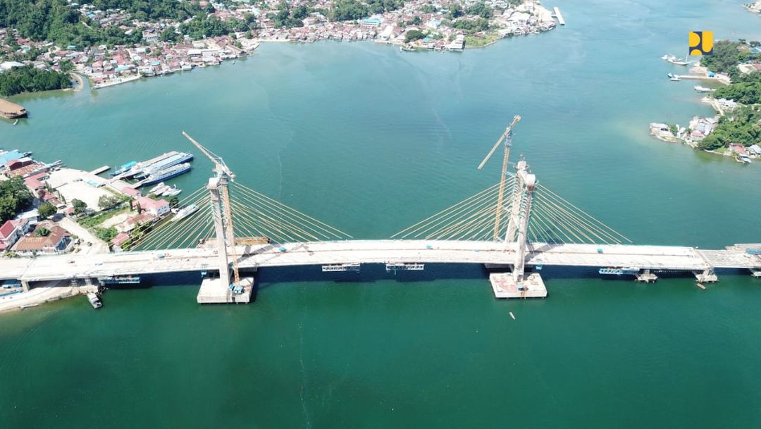 <p>Jembatan Teluk Kendari di Sulawesi Tenggara. / Dok. Kementerian PUPR</p>
