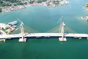 <p>Jembatan Teluk Kendari di Sulawesi Tenggara. / Dok. Kementerian PUPR</p>
