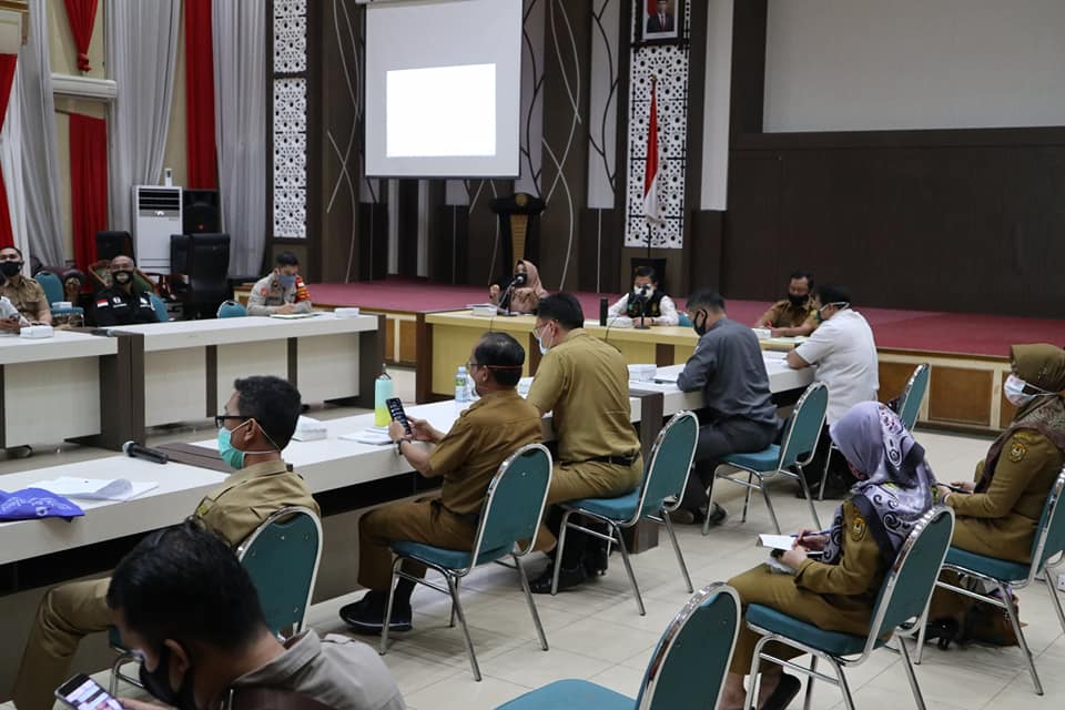Rapat koordinasi restrukturisasi dana hibah Pilkada 2020