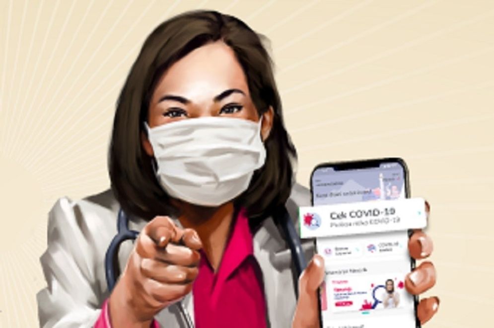 Rapid test dapat dilakukan lewat telemedicine Halodoc. / Facebook @HalodocID