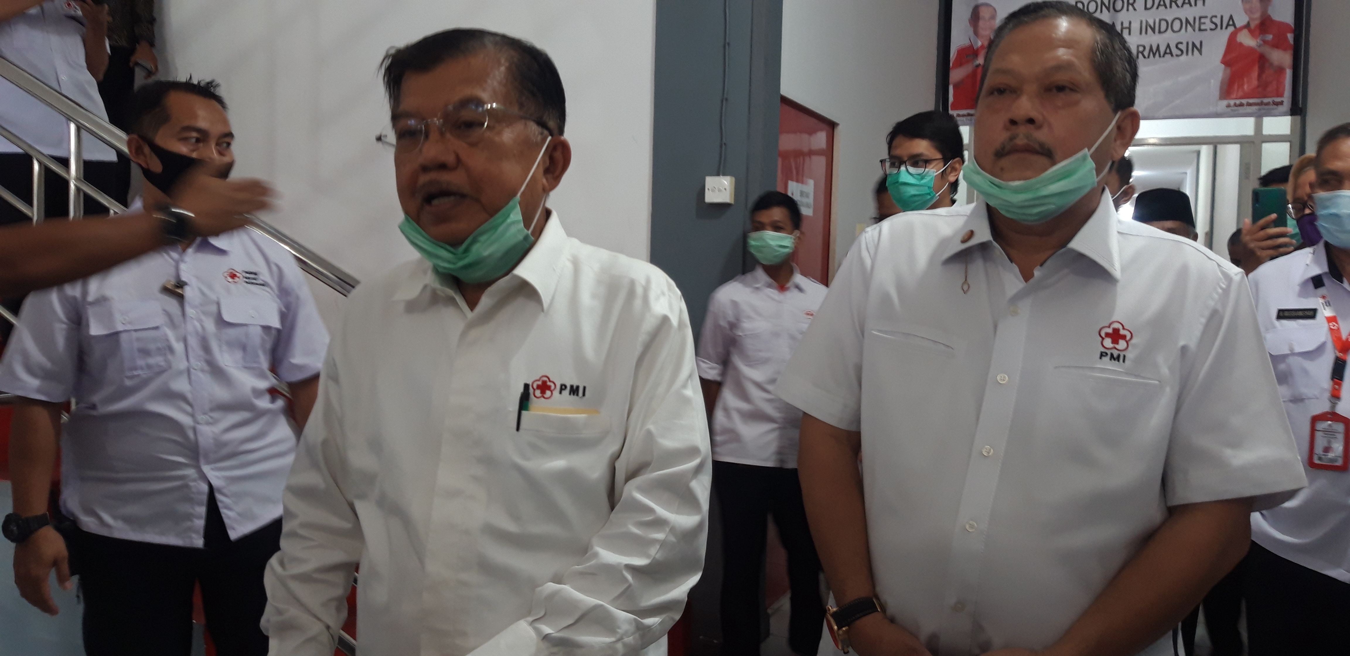 Jusuf Kalla di UDD PMI Banjarmasin