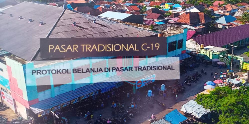 Tangkapan layar video tatanan normal baru pasaar tradisional palembang