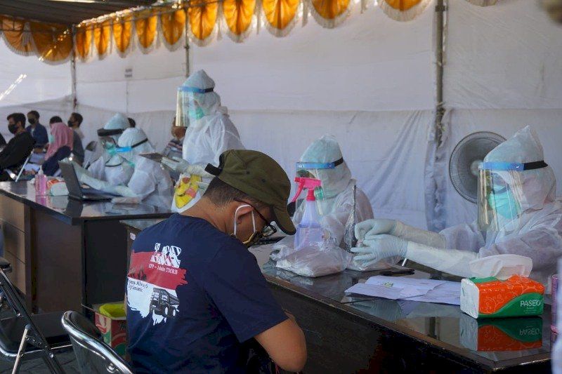 Swab test untuk pelaku perjalanan di Dinas Kesehatan Kabupaten Bantul