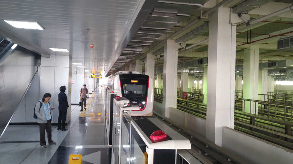 <p>Ilustrasi kondisi pada stasiun LRT Jakarta. / Dok. PT LRT Jakarta</p>
