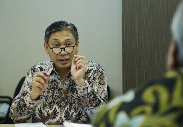 <p>Kepala Departemen Komunikasi Bank Indonesia (BI) Onny Widjanarko melaporkan neraca perdagangan Indonesia pada Agustus 2020 sebesar US$2,33 miliar. Angka tersebut kembali surplus setelah sebelumnya tercatat US$3,24 miliar. / Badan Perlindungan Konsumen Nasional</p>
