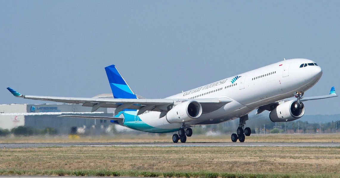 <p>Pesawat Airbus A330-300 milik maskapai penerbangan BUMN PT Garuda Indonesia (Persero) Tbk. / Airbus.com</p>
