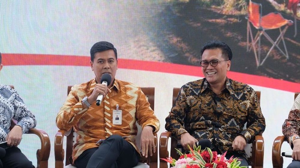 <p>Wakil Direktur Utama PT Bank Negara Indonesia (Persero) Tbk. Anggoro Eko Cahyo (kiri). / Facebook @BNI</p>
