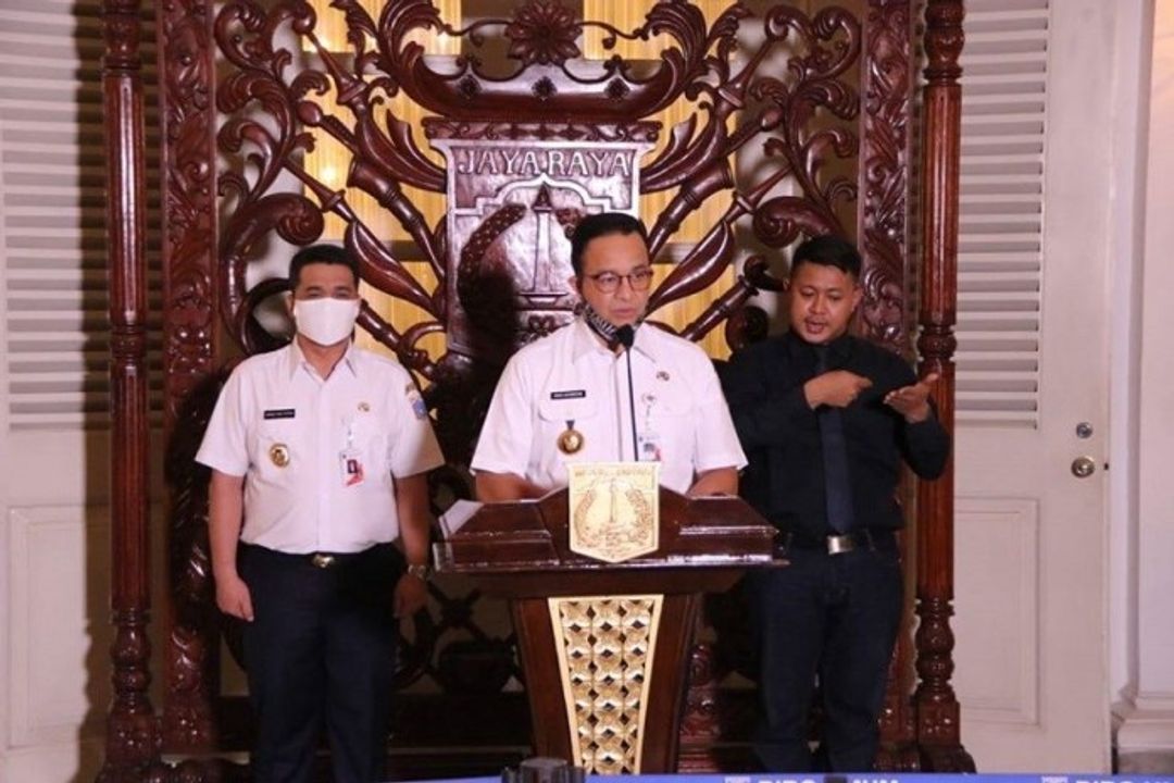 <p>Gubernur DKI Jakarta Anies Baswedan . / Facebook @DKIJakarta</p>
