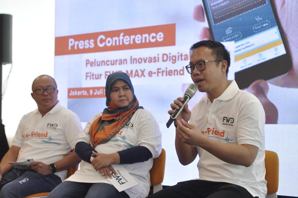 <p>FWD Life Peluncuran Inovasi Digital Fitur FWD Max e-Friend, Jakarta 9 Juli 2019/ Facebook @FWD Life Indonesia</p>
