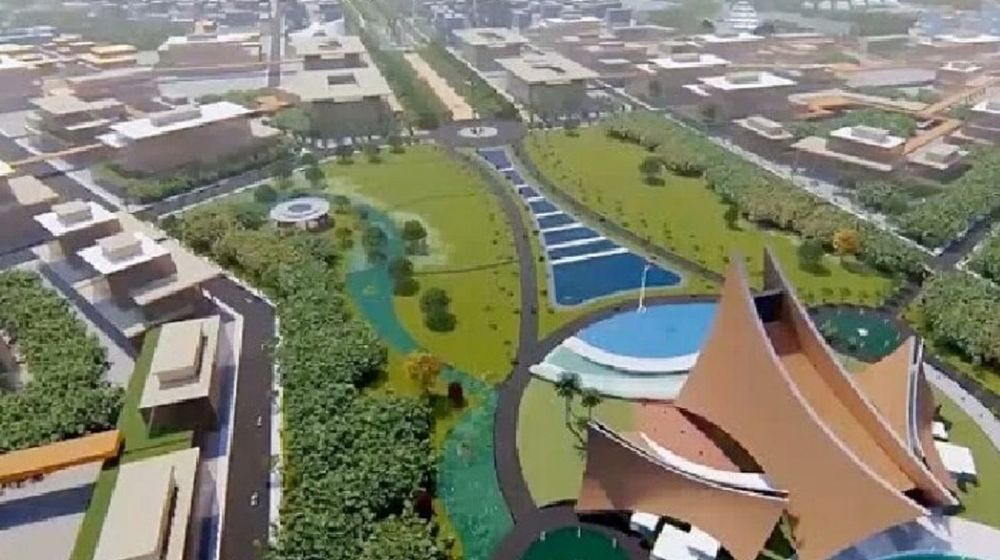 <p>Desain pemenang pertama ibu kota baru bernama Nagara Rimba Nusa. / Pu.go.id</p>
