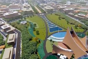 <p>Desain pemenang pertama ibu kota baru bernama Nagara Rimba Nusa. / Pu.go.id</p>
