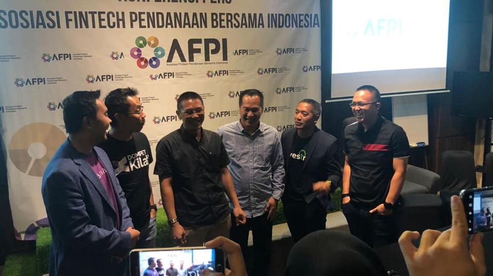 <p>Konferensi Pers Asosiasi Fintech Pendanaan Bersama (AFPI), 16 Mei 2019/ Facebook @afpi.fintech</p>

