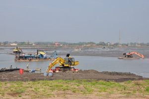 <p>Lumpur Sidoarjo. / Dok. Kementerian PUPR</p>
