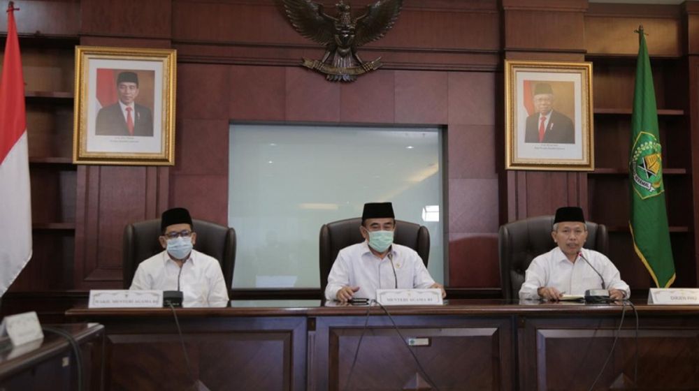 <p>Menteri Agama Fachrul Razi memastikan pondok pesantren dan lembaga pendidikan agama tetap belajar dari rumah. / Kemenag.go.id</p>